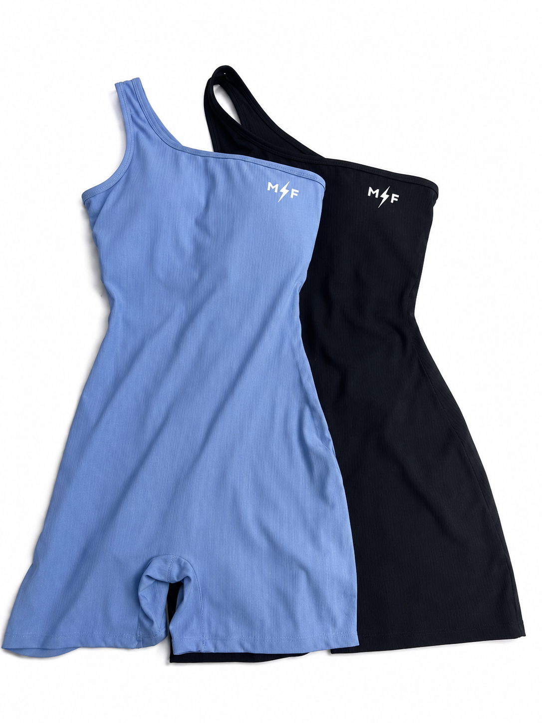 MDF Active Ribbed Jumpsuit - One Shoulder